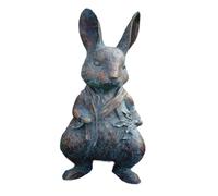 Flaroey Estatuas de Animales Al Aire Libre Estatua de Animales Divertida Adornos de Jardín Figuras de Animales Pequeños Conejo