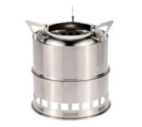 Flaroey Estufa de Leña de Acero Inoxidable Estufa de Leña Estufa de Alcohol para Acampar Quemador Al Aire Libre Cocina Picnic Barbacoa Camping Viajes