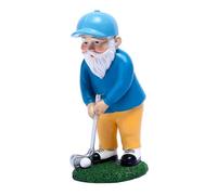 Flaroey Figura decorativa de resina de gnomo de golf para decoración del hogar, jardín, césped