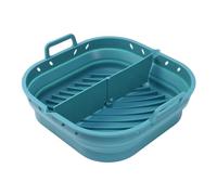 Flaroey Freidora de Aire Placa de Silicona Cuadrado Reutilizable Freidora de Aire Accesorios de Cocina Herramienta Plegable para Freidora de Aire de 8,5 Pulgadas Molde para Hornear
