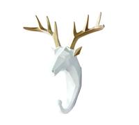 Flaroey Gancho para Abrigos con Cabeza de Animal, Abrigo Colgante, Sombrero y Llave, Gancho para Abrigos de Resina A