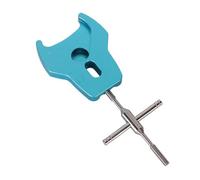 Flaroey Herramienta de Extracción de Cojinetes de Carrete, Extractor de Pasadores Cojinete de Carrete, Dispositivo de Pesca de Desmontaje Carrete de Aleación de Aluminio, Color Azul