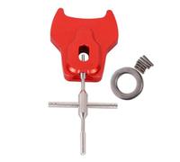 Flaroey Herramienta de Extracción de Cojinetes de Carrete, Extractor de Pasadores Cojinete de Carrete, Dispositivo de Pesca de Desmontaje Carrete de Aleación de Aluminio, Color Rojo