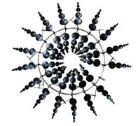 Flaroey Hilandero de Viento de Metal Mágico, Hilanderos de Adorno, de Viento para Jardín, para Jardín, Terraza, Césped, Paisaje de Patio C