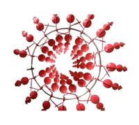 Flaroey Hilandero de Viento de Metal Mágico, Hilanderos de Adorno, de Viento para Jardín, para Jardín, Terraza, Césped, Paisaje de Patio F