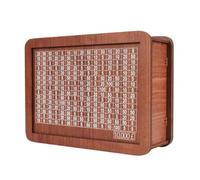 Flaroey Hucha de Madera para NiñOs Adultos, Hucha con Contador, Hucha Reutilizable con Objetivo de Conteo,e