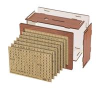 Flaroey Hucha Duradera con Gestión Financiera Pequeña Reutilizable, de Madera No Tóxica con Ahorro Inodoro D