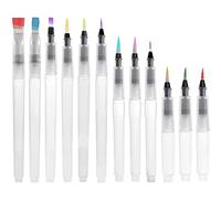 Flaroey Juego de 12 BolíGrafos de Pincel de Color de Agua, BolíGrafos de Pintura de Acuarela, Marcadores una Base de Agua de Color Agua, LáPiz de Color Soluble en Agua