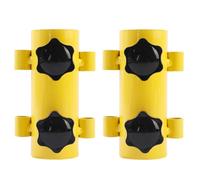 Flaroey Juego de 2 Piezas de Poste de Toldo, Tubo Fijo, Resistente Al Viento, Ajustable, Accesorios para Poste de Soporte para Tienda de CampañA Al Aire Libre, Amarillo