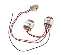 Flaroey Kit de arnés de cableado eléctrico, control de 1 volumen, 1 tono, piezas de guitarra precableadas para una mejor calidad de sonido