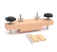 Flaroey Kit de clip de reparación de guitarra folclórica de madera maciza, accesorio de guitarra acústica, herramienta de clip de puente de unión, herramienta especial para hacer guitarras