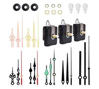 Flaroey Kit de Manos y Motor de Reloj, Reemplazo de Mecanismo de Reloj con 7 Pares, Kit de Piezas de ReparacióN de Movimiento de Reloj de Cuarzo