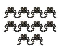 Flaroey Lámpara de Mano de Esqueleto de Halloween, Vela con Luz Electrónica LED, Vela Sin Llama, Decoración Interior de Halloween de Terror B