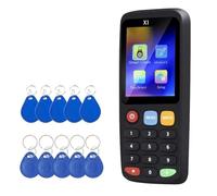 Flaroey Lector Duplicador de Decodificador NFC con Chip Inteligente RFID X7 + 5xT5577/CUID TagCopier de 125 KHz 13,56 MHz Tarjeta Clonadora de Credenciales