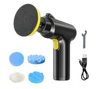 Flaroey Lijadora inalámbrica USB para coche, máquina pulidora de belleza para coche, máquina de reparación de arañazos, kit de búfer de laboratorio