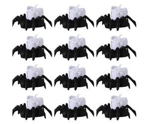 Flaroey Luz LED Tipo Vela con Forma de Araña para Decoración de Halloween, Bar, Casa Embrujada, Accesorios de Terror B