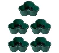 Flaroey Macetas Apilables de Jardinería Vertical, para Fresas, Flores, Verduras, Macetas Tridimensionales (5 Piezas) Verde