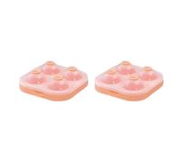 Flaroey Máquina para Hacer Bolas de Hielo, Grande, 6,5 Cm, 3D, Gran Esfera Redonda, Bolas Altas, Bandeja con Forma de Hielo para Whisky, Cóctel, Bar, Herramientas, Naranja