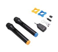 Flaroey Micrófono Dinámico de Mano para Karaoke, Receptor Recargable para DJ, para Bodas, Discursos, Clubes, Espectáculos y Reuniones