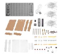 Flaroey Mini pantalla electrónica activada por sonido estéreo para el hogar, kit de proyecto de soldadura