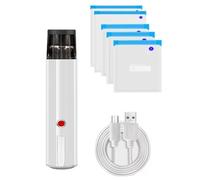 Flaroey Mini sellador al vacío USB para ropa y alimentos, bomba de almacenamiento compacta Sous Vide, organizador de armario