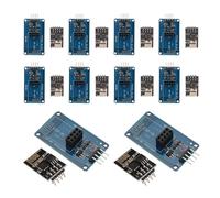 Flaroey Módulo Adaptador Inalámbrico WiFi ESP8266 ESP-01 3.3V 5V Esp01 Adaptadores PCB de Ruptura