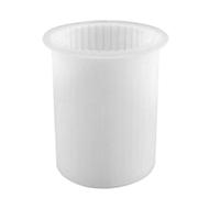 Flaroey Molde de silicona hecho a mano para hacer velas de aromaterapia, hecho a mano, grande, cilíndrico a rayas