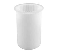 Flaroey Molde de silicona hecho a mano para hacer velas de aromaterapia, molde de silicona hecho a mano [pequeño] molde cilíndrico a rayas