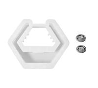 Flaroey Molde de vela de silicona hexagonal molde de vela de silicona de alta calidad Molde de almacenamiento de aromaterapia para vertido de bricolaje, B