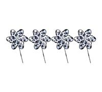 Flaroey Molinillo de viento para decoración de césped, doble capa, con estaca, llamativo para jardín, niños, actividades al aire libre B