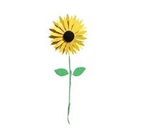 Flaroey Molino de girasol 75 cm / 29,5 pulgadas girasol de metal molino A para césped, jardín, patio, girasol de metal vintage
