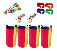 Flaroey New Game - Carrera de sacos de patatas, carrera de saco de papa, carrera de 3 patas, adecuada para adultos, familia, césped, patio, juego diurno