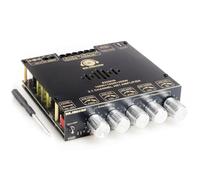 Flaroey Nueva Placa Amplificadora Digital de Subwoofer S200HS con Bluetooth 5.2, 2.1 Canales, 100 W + 100 W + 200 W, Voltaje Amplio, 12-24 V, Estéreo, Hi-Fi