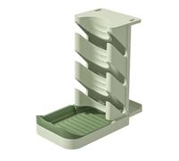 Flaroey Organizador de Tapas de Ollas para Gabinete Estante Multifuncional para Cubiertas de Ollas de 3 Niveles Rejilla para Secar Platos Almacenamiento de Drenaje Antideslizante Verde