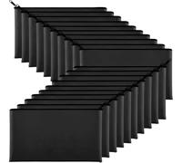 Flaroey Paquete 20 Bolsas para Dinero 11,5 X 6,1 Pulgadas, Bolsas para Depósitos Bancarios con Cremallera, Bolsas para Dinero en Efectivo, Monedas, Herramientas Cosméticas para Facturas B