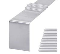 Flaroey Paquete de 10 caminos de mesa para fiestas, bodas, cumpleaños, banquetes y decoraciones