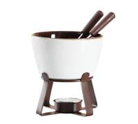 Flaroey para fondue y juego de fondue de chocolate con olla para derretir helado B