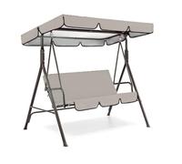 Flaroey Parasol para columpio de 2/3 plazas, cubierta de tafetán de poliéster, impermeable, herramientas D