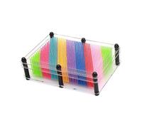 Flaroey Pintura con Aguja A Mano, Molde de Mano 3D, Regalos para Niños, Juguetes Sensoriales de Plástico, Agujas, Tablero de Palma, Escultura, Pin, Juguetes B