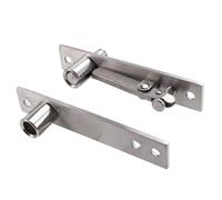 Flaroey Pivote de Acero Inoxidable Eje Giratorio de 360 Grados de Alta Resistencia Eje de Bisagra de Puerta de Madera Posicionamiento del Eje de la Puerta Eje Oculto