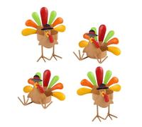 Flaroey Portavelas de metal de hierro forjado con diseño de pavo de colores para velas de té, soporte para velas como centro de mesa familiar