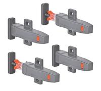 Flaroey Rebote de Puerta de Gabinete con Autobloqueo, Cerradura Ajustable, Reboteador, Panel de Puerta de Armario, Abridor de Puerta con Apertura por Empuje