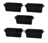 Flaroey Revestimiento para de grasa de silicona negra, revestimiento para de recogida de grasa reutilizable bandeja de grasa para barbacoa, bandeja antigoteo