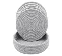 Flaroey Salvamanteles de 7 Pulgadas para Platos Calientes,Ollas y Sartenes Calientes,Posavasos Grande Grueso Resistente Al,Almohadillas Calientes Multifuncionales para la Mesa A