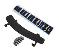 Flaroey Soporte de hombro para violín con pies ajustables + silenciador de práctica de violín + guía de dedo para violín de tamaño 4/4