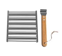 Flaroey Soporte para rodillos para salchichas con rodillo para Hot Dog, estante para rollos de salchichas de acero inoxidable para barbacoa, rodillo para Hot Dog para S