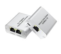 Flaroey Splitter Ethernet de 1 A 2 Switch Gigabit Ethernet de alta velocidad Splitter LAN Internet RJ45 de 2 puertos para Cat5/5e/6/7/8
