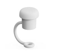 Flaroey Tapa de popote ajustable de 6 mm a 10 mm, apto para lavavajillas, transparente, tapón antipolvo