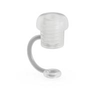Flaroey Tapa de popote ajustable de 6 mm a 10 mm, apto para lavavajillas, transparente, tapón antipolvo translúcido