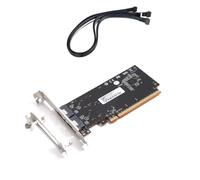 Flaroey Tarjeta gráfica externa de alto rendimiento PCIe 4.0 X16 para adaptador SlimSAS 8654 Rear Half-Height con